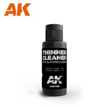 AK Interactive Thinner Cleaner/ Verdünner Reiniger für Superchrom (g.P. 1L=116,50€)